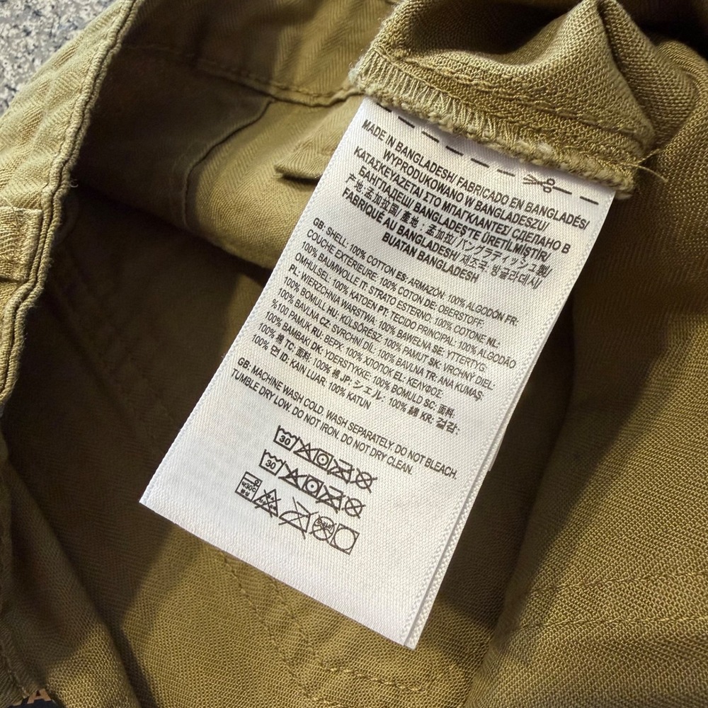 Vans Chino Skate Pants Womens 28x29 High Rise Relaxed Straight Leg Olive Green - Picture 5 of 7